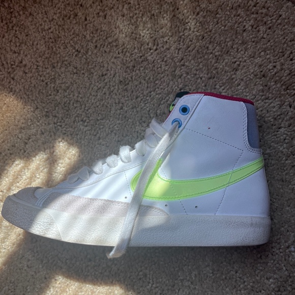 nike neon blazers